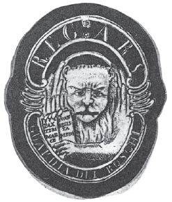 Disegno tratto da un distintivo delle Guardie Boschive di San Marco del 1793 (V.  de Savorgnani)